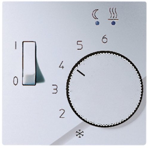 Лицевая панель Jung EcoProfi для терморегулятора алюминий картинка